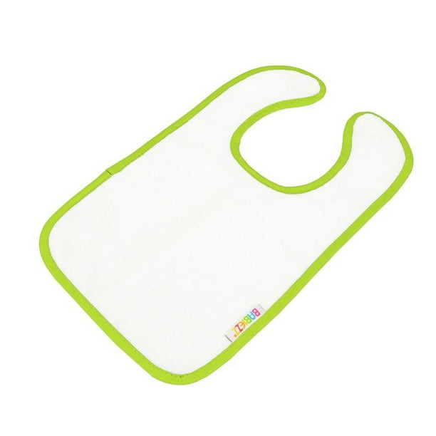 A&R Towels - Pack de dos baberos con superficie para personalizar (Blanco/Lima)