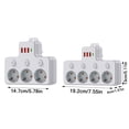 thumbnail image 3 of BotaniNest Function Wall Socket Extender With USB Charging Ports Individual Switches Surge Wall Design Fast Charging USB A & Type C Ports Ideal For Home Offi, 3 of 5