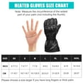 thumbnail image 6 of Snow deer Unisex Heated Gloves 7.4V 2200mAh Electric Rechargeable Winter Warm Glove Liners for Arthritis Raynaud Thin Gloves Riding Ski Snowboarding Hiking Cycling Hand Warmers, 6 of 10