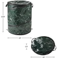thumbnail image 2 of 29.5-Gallon Pop up Outdoor Garbage Can Set - Set of 2 Collapsible Trash Cans for Parties, Yard Waste, or Laundry - Camping Accessories by, 2 of 6