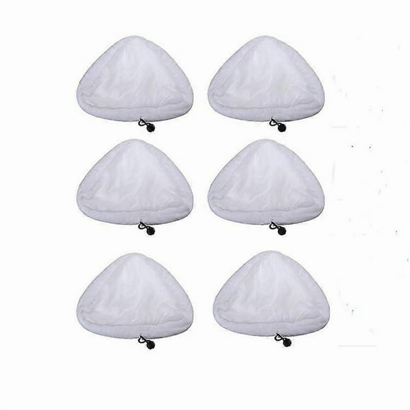 6pcs H2o Steam Mop Cleaner Pads Replacement Micro Fibre Clothes Washable