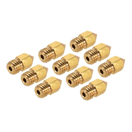 Creality 3D Printer Extruder Brass Nozzle Print Head 0.4mm Output for CR-10 Series Ender-3 1.75mm PLA ABS Filament,