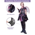 thumbnail image 5 of Halloween Vampire Bat Costume with Wings for Girls, Kids Gothic Darkness Fancy Dress Outfit 8-10, 5 of 7