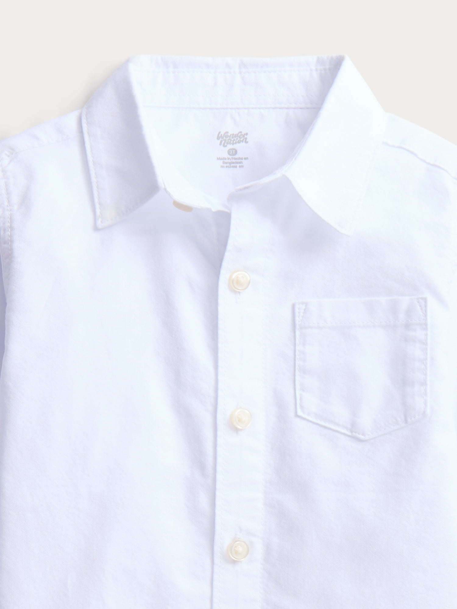 Wonder Nation Toddler Boys Shirt with Long Sleeves, Sizes 12M-5T