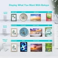 thumbnail image 4 of Boloyo Acrylic Book Stand with Ledge ,6PC Colorful Acrylic Display Easel, Transparent Tablet Holder for Displaying Pictures,Books,Music Sheets,Notebooks, Artworks, CDs, etc.(Colorful 6PC Large), 4 of 7