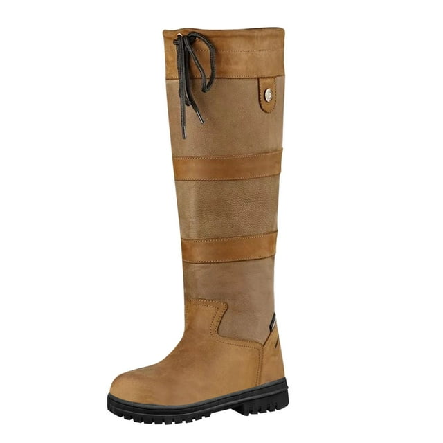 WEAIXIMIUNG Bottines Noires Plates pour Femmes en Suède Chaudes Bottes de Neige à Bout Rond Chaussures pour Femmes Bottes Mode Bottes pour Femmes Bottes d'Hiver Bout Bottes pour Femmes