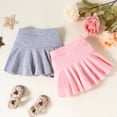 thumbnail image 3 of U·nikaka Toddler Baby Girl Skorts Flared Plain Pleated Skater Skirts Sport Skorts, 3 of 8