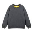thumbnail image 1 of pstuiky camisa de manga larga para hombre, Blusa/camiseta informal y moderna de color liso con cuello redondo y lazo en los hombros para hombre salir tops xxl, 1 of 9