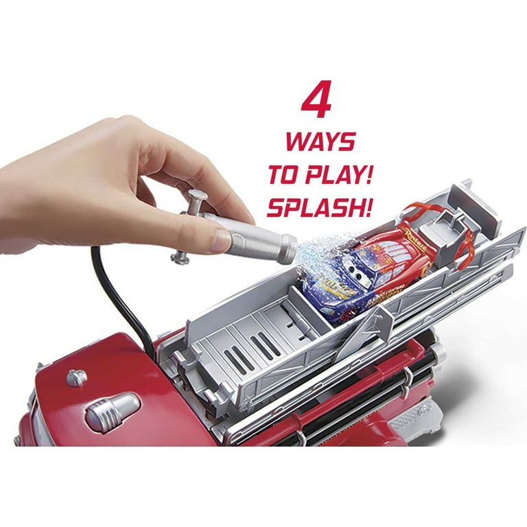 カーズ カラーチェンジャー チェンジ消防車 スタント&スプラッシュレッド Disney Pixar Cars Stunt & Splash Red Toy Truck with