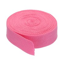 Uxcell Cotton Twill Tape Cotton Ribbon Bias Binding Tape Herringbone Webbing Trim for Sewing Binding Gift Pink 1.2"