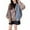 Khaki, variant on Denim Patchwork Sweater Cardigan For Women Long Sleeve V Neck Button Down Knitted Jacket With Pocket