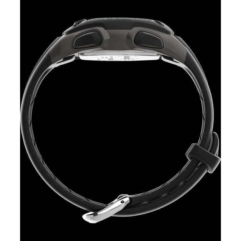 Timex Ironman Klassiek 38mm digitaal horloge van zwarte kunststof voor heren TW5M44500