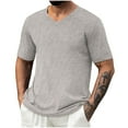 thumbnail image 2 of UQJfacai Mens Dry Fit V-Neck T-Shirts Workout Soft Short Sleeve Moisture Wicking Running Athletic Gym Casual Tee Tops S-3XL, 2 of 6