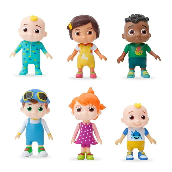 6-Piece Friends & Family Figurine Set - 3-Inch Articulated Characters for Kids and Toddlers