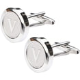 thumbnail image 4 of Men's Classic Stainless Steel Initials Cufflinks 26 Initials Cufflinks Business Wedding Shirts A-Z, Men's Shirts Personalized Initials A-Z, Classic Initials, 4 of 6