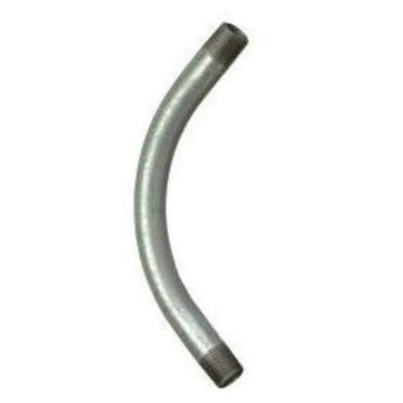 Morris Products 16113 2.5 in. x 90 deg 48 in. Radius Galvanized Rigid Conduit Elbow