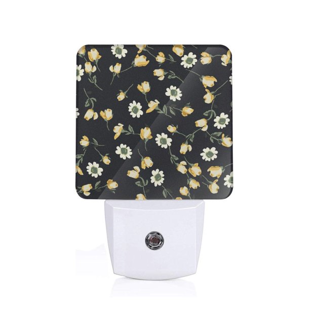 Balery Daisy Luz Nocturna LED con Sensor Automático, Enchufe con Sensor Crepuscular, Luz Suave de 0.5W para Dormitorio, Pasillo, Baño-US