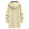 thumbnail image 4 of TTUHYWXI Womens Long Hoodies Zip Up Hoodie Fall Winter Fleece Jackets Soft Sherpa Tunic Sweatshirts Warm Long Coats (Beige, XL), 4 of 5