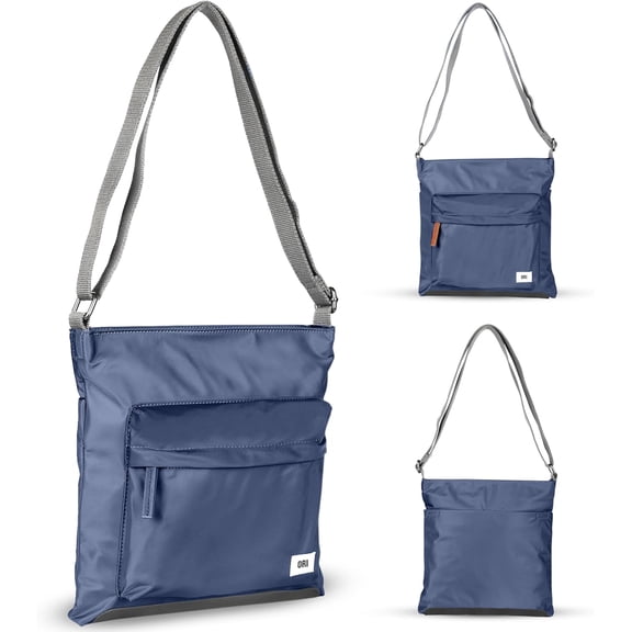 Nylon body Bags for Women & Men - Small body Bag w/Chunky Zippers - The Kennington