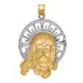 thumbnail image 4 of 14k Gold Tri-Color Jesus Charm Pendant, 4 of 7