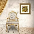 thumbnail image 3 of Matcham, Marcia 15x15 Gold Ornate Wood Framed with Double Matting Museum Art Print Titled - Painted Bunting and Peaches, 3 of 4