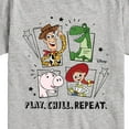 thumbnail image 3 of Toy Story - Play Chill Repeat - Toddler & Youth Short Sleeve Graphic T-Shirt, 3 of 5