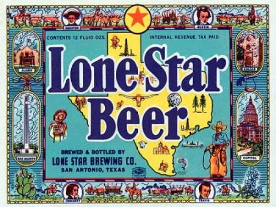 Lone Star Beer Canv