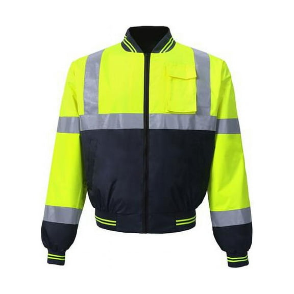 2W International 317C-3 L High-Viz Class 3 Light Weight Windbreaker, Lime - Large