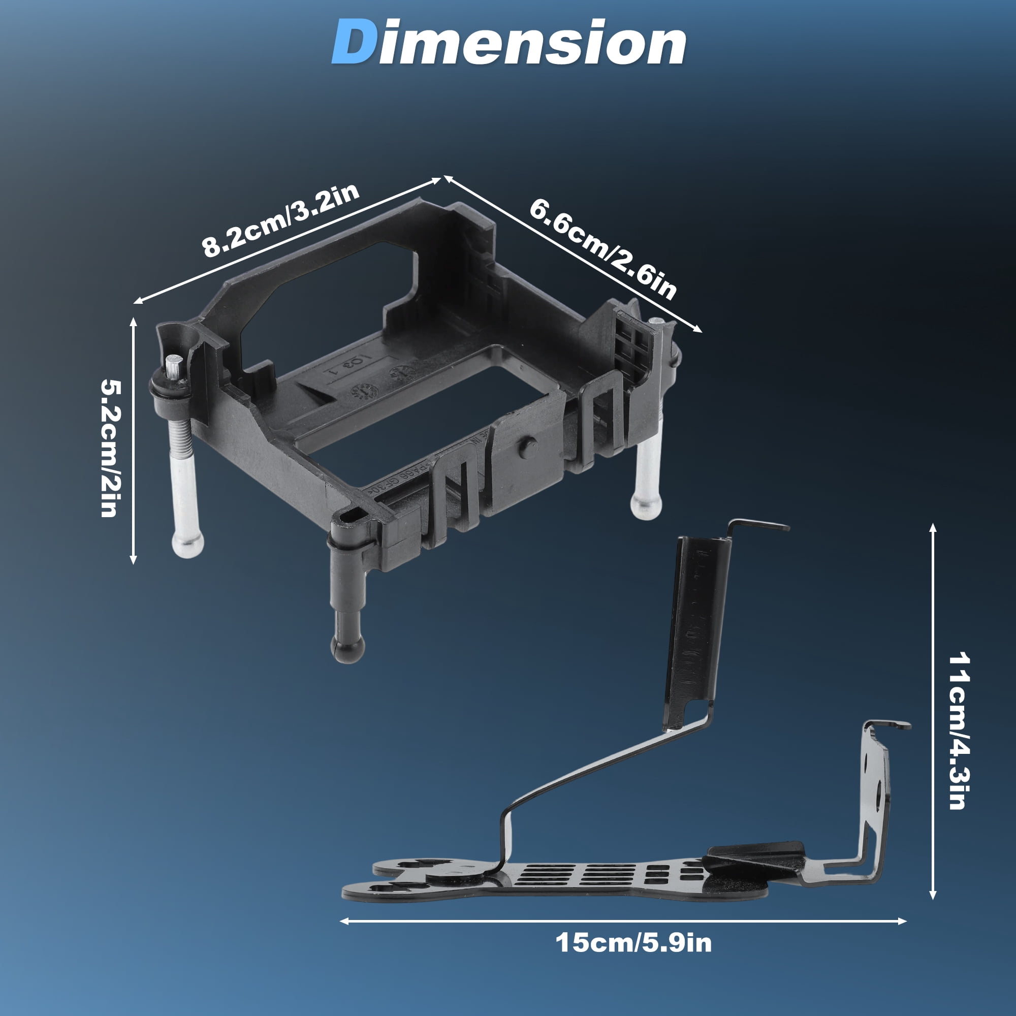 Unique Bargains Radar Bracket Set for Honda Civic 2019-2021 with 3 Mounting Clips