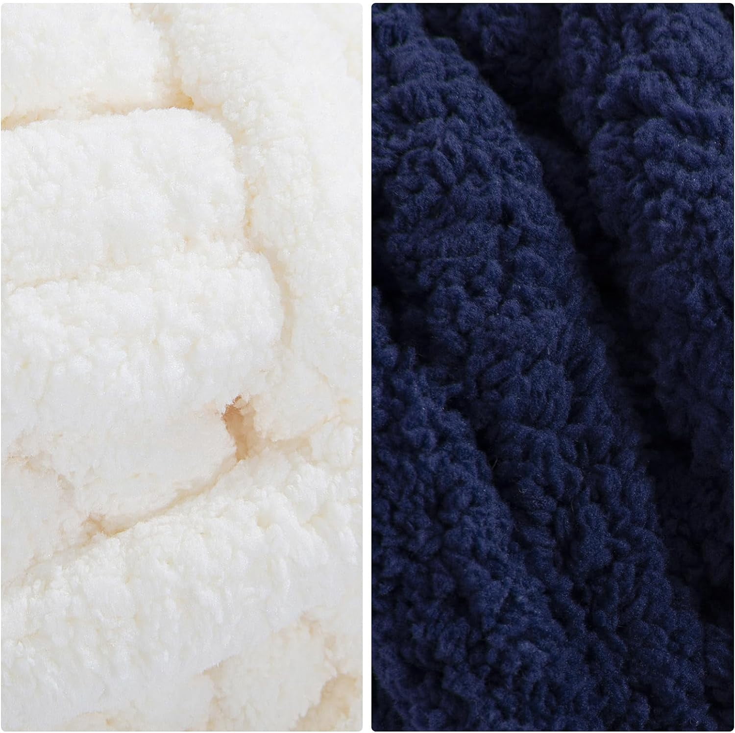 8Pcs Assorted Chunky Yarn for Crocheting,Super Bulky Large Soft Fluffy Yarn,Plush Fuzzy Yarn,Thick Chenille Yarn for Hand Knitting/Arm Knitting(27yds,8 oz Each Skein)