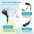 thumbnail image 6 of Costway Ultimate Junior Complete Golf Club Set, Blue, 6 of 10