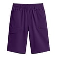 thumbnail image 3 of KIHOUT Men's Quick Dry Hiking Cargo Shorts Elastic Waist Drawstring Multi Pocket Lightweight Pre-Shrunk Summer Outdoor Workout Shorts, 3 of 7