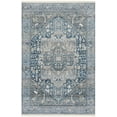 thumbnail image 2 of SAFAVIEH Vintage Persian Knot Geometric Polyester Area Rug, Charcoal/Blue, 4' x 6', 2 of 8