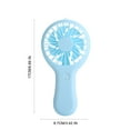 thumbnail image 2 of RoamHome Electric Mini Fan Charging Small Fans USB Rechargeable Handheld Battery Powered Portable Fans Personal Cooling Fan That Blows Cold Air (Blue), 2 of 7