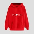 thumbnail image 2 of New Arrival TaLove Oversized Hoodies for Women Fall Fashion 2025 Pullover Graphic Sweatshirts Loose Fit Long Sleeve Tops Casual Cotton Plus Size Red for Fall Spring and Winter 2025, 2 of 6