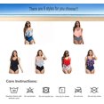thumbnail image 3 of Plus Size Swimsuits for Women, Lady Ruffled Bathing Suits Tummy Control Tankini Swimwear Bikini Bathing Suits for Teen Girls, 3 of 8