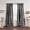 Black, variant on Elrene Home Fashions Grainger Buffalo Check Blackout Window Curtain, Black, 52" x 84"