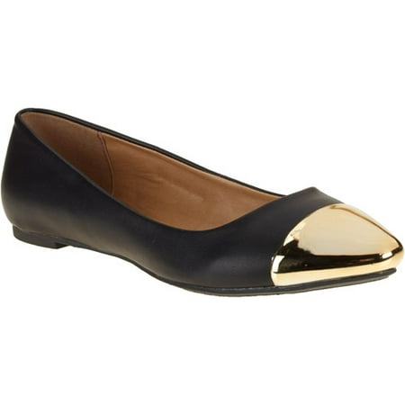 black and tan cap toe flats
