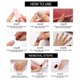 thumbnail image 4 of Uñas postizas de longitud media, uñas postizas de ataúd, uñas acrílicas de cubierta completa, uñas postizas para mujeres y niñas, 24 piezas, 4 of 5