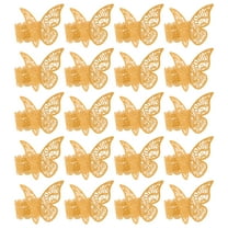 Masteelf 50pcs Napkin Rings Butterfly Napkin Ring Holders Golden Decorative Serviette Buckles Paper Napkin Buckle For Dinner Parties Weddings Home Gatherings