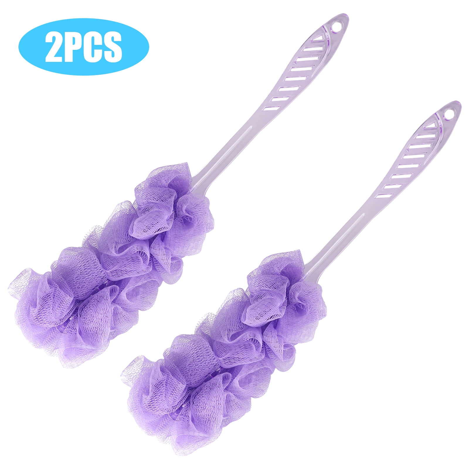 2/1Pack Bath Sponge with Handle, Shower Loofah Brush, Back Cleaning