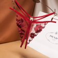thumbnail image 2 of TrowBridge bragas transparentes para mujer, ropa interior de encaje, tangas de entrepierna abierta, lencería Sexy bordada, lencería erótica de perlas, Tanga caliente, 2 of 3