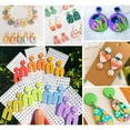 thumbnail image 4 of Clay Earring Cutters Set Polymer Clay Cutters with Earring Hooks  Clay Cutters for Polymer Clay Jewelry Making for Beginners, 4 of 11