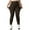 Coffee, variant on Fiaer Lined Leggings Women Black Thickened Yoga Pants Stretch Plus Size Warm Thermal High Waisted Trousers XL