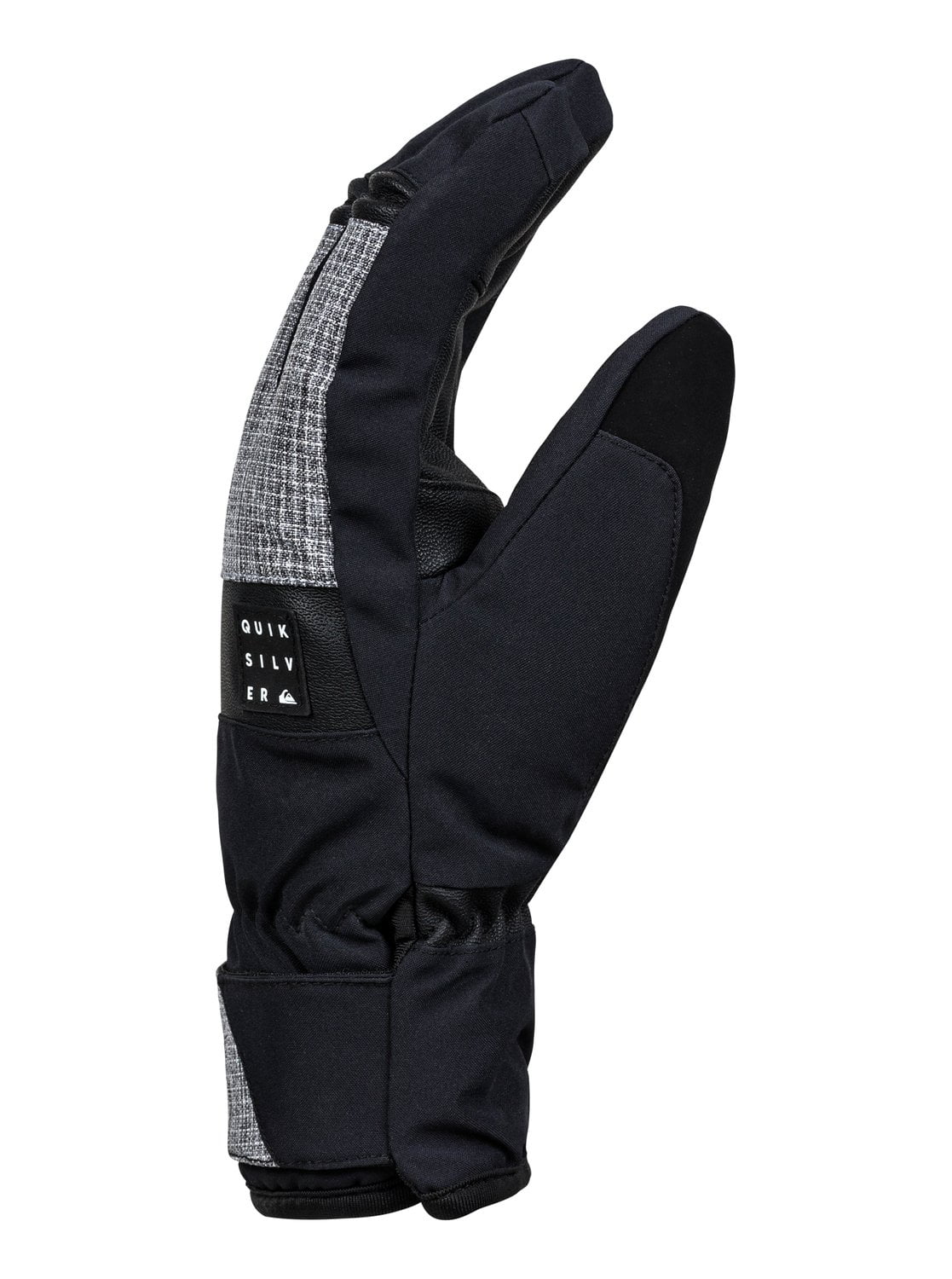 Quiksilver Mens Snowboarding Skiing Gates Gloves Black/Gray 