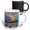 Multicolor, variant on 3drose, Ice Abstract, Saskatchewan River Crossing, Canada., 11oz Two-tone Green Mug