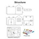 thumbnail image 5 of DIY Cartón grande para colorear Artesanías creativas Play House Project Assemble, 5 of 6