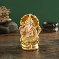 thumbnail image 2 of Escultura tailandesa de resina de Ganesha, dios elefante hindú, 12,5 cm, 2 of 2