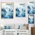 thumbnail image 4 of Designart "Glacial Reflections Alaska " Landscapes Floater Framed Wall Art Print, 4 of 7