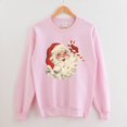 thumbnail image 4 of Vintage Santa Christmas Sweatshirt | Retro Candy Cane Holiday Pullover, 4 of 8
